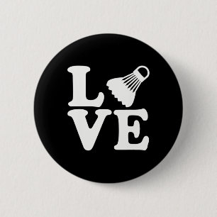 Badminton Love Ronde Button 5,7 Cm