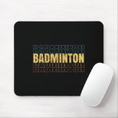 Badminton Love Team Player Coach  Muismat (Met muis)
