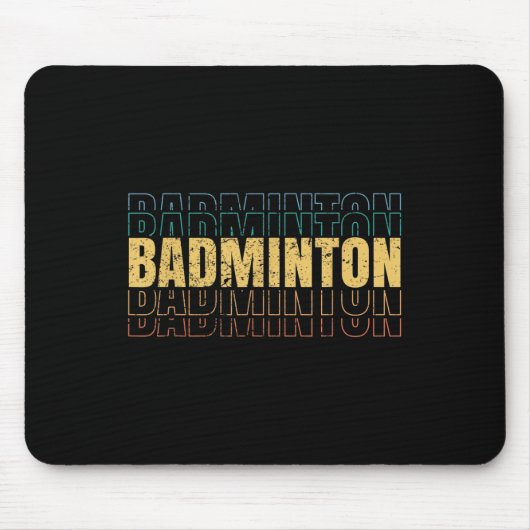 Badminton Love Team Player Coach  Muismat (Voorkant)