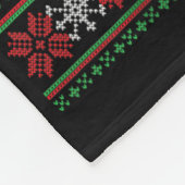 Badminton Lover Christmas Shuttle Santa Hat Grappi Fleece Deken (Hoek)