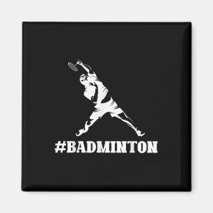 Badminton Lover Grappige Sportspeler Coach Graphic Magneet