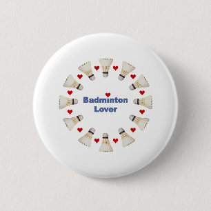 Badminton Lover Ronde Button 5,7 Cm