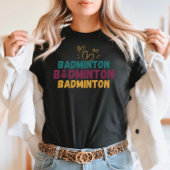 Badminton Lover - Schattigee Shuttlecock & Hearts T-shirt