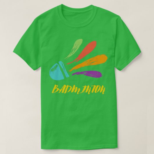 Badminton lover shuttlecock T T-shirt (Design voorkant)