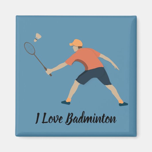 Badminton Magneet (Voorkant)