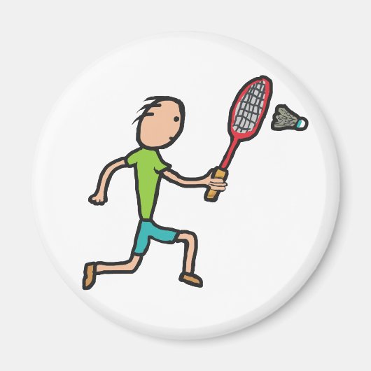 Badminton Magneet (Voorkant)