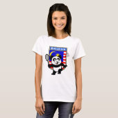 Badminton Maleisië Panda T-shirt (Voorkant volledig)