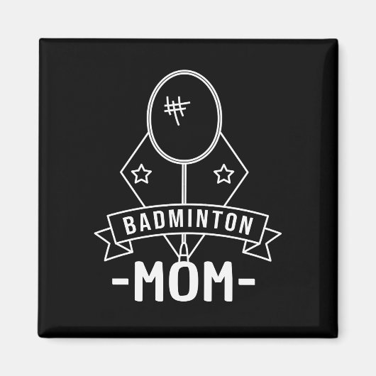 Badminton mama magneet (Voorkant)