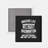 Badminton Mannen En Vrouwen Shuttle Speler Kindere Magneet (Voorkant / Achterkant)