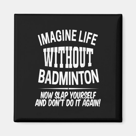 Badminton Mannen En Vrouwen Shuttle Speler Kindere Magneet (Voorkant)