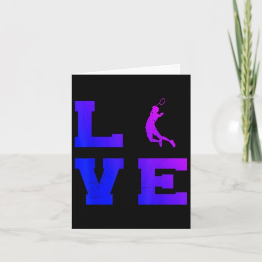 Badminton Mannen vrouwen Badminton Player Shuttle Kaart (Voorkant)