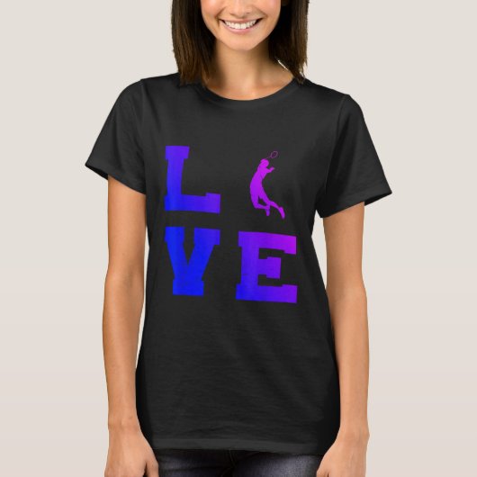 Badminton Mannen vrouwen Badminton Player Shuttle T-shirt (Voorkant)