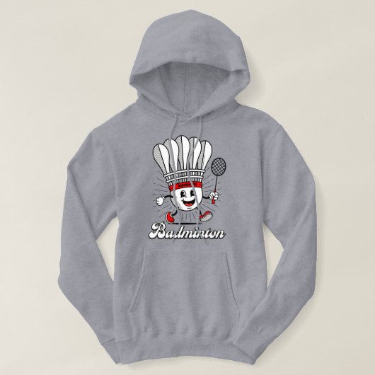 Badminton Mascot Classic Hoodie (Design voorkant)