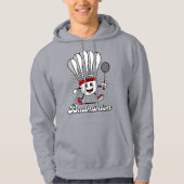 Badminton Mascot Classic Hoodie (Voorkant)