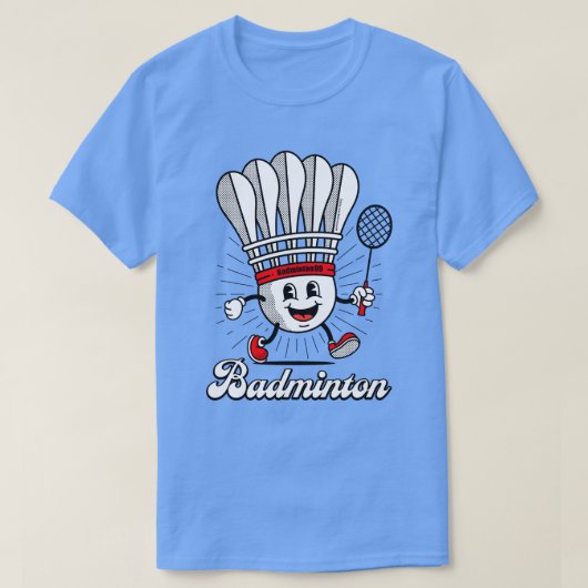 Badminton Mascot Classic T-shirt (Design voorkant)