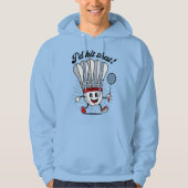 Badminton Mascot "I'd Hit That!" Hoodie (Voorkant)