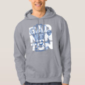 Badminton Mascotte OVERPRINT Hoodie (Voorkant)