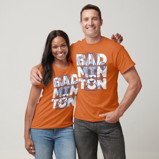 Badminton mascotte OVERPRINT T-shirt (Unisex)