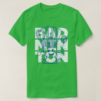 Badminton mascotte OVERPRINT T-shirt