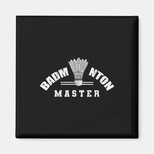 Badminton Master Shuttle Birdie Badminton Magneet (Voorkant)