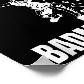 Badminton Match Luck Skill Team Shuttle Coach Badm Poster (Hoek)