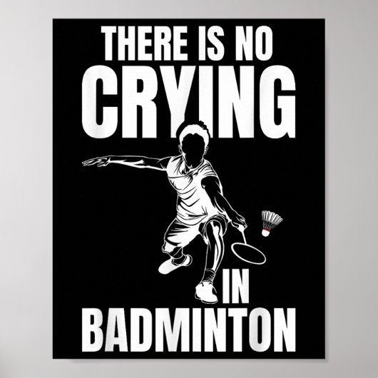 Badminton Match Luck Skill Team Shuttle Coach Badm Poster (Voorkant)