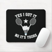 Badminton Match Shuttle Got It Badminton Player  Muismat (Met muis)