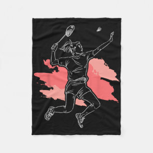 Badminton Meisje - Smash Shuttle Sportsport Fleece Deken