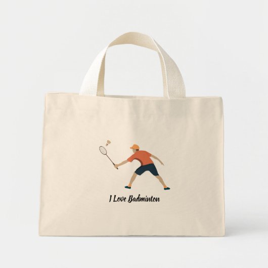 Badminton Mini Tote Bag (Voorkant)