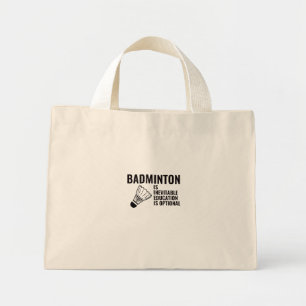 badminton mini tote bag
