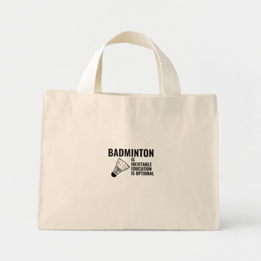 badminton mini tote bag (Voorkant)
