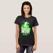 Badminton Mode On Mens Boys Youth Player Graphic T-shirt (Voorkant volledig)