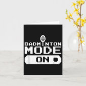 Badminton Modus Aan Team Shuttle Speler Coach Kaart (Gele Bloem)