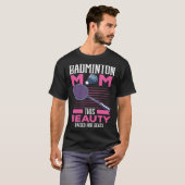 Badminton Moeder Beste Mama Ooit Moederschap Moede T-shirt (Voorkant volledig)