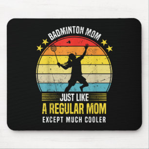 Badminton Moeder Grappige Badminton Liefhebber Gra Muismat
