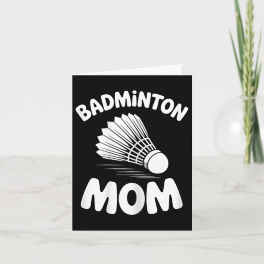 Badminton Moeder Shuttle Grappige Badminton  Kaart (Voorkant)