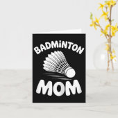 Badminton Moeder Shuttle Grappige Badminton  Kaart (Gele Bloem)