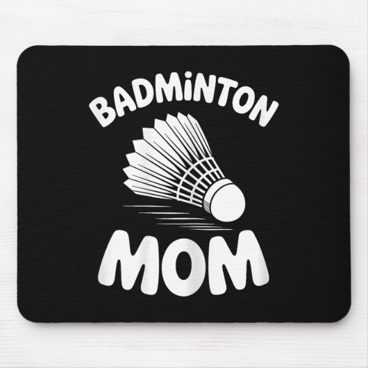 Badminton Moeder Shuttle Grappige Badminton Muismat (Voorkant)