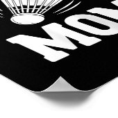 Badminton Moeder Shuttle Grappige Badminton Poster (Hoek)