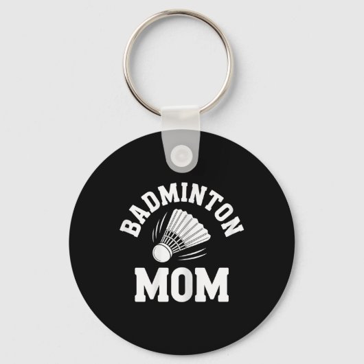 Badminton Moeder Shuttle Grappige Badminton Sleutelhanger (Voorkant)