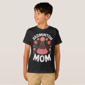 Badminton Moeder Shuttle Grappige Badminton T-shirt (Voorkant volledig)