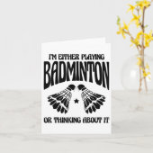 Badminton Moeder Shuttle Racket  Kaart (Gele Bloem)