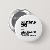 Badminton Moeder Speler Shuttle Ronde Button 5,7 Cm (Voorkant /achterkant)