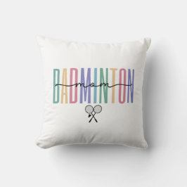 Badminton Mom Kleurrijk Kussen