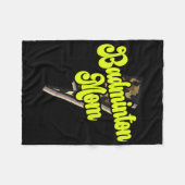 Badminton Mom Leopard Bolt Thunder  Sport Fleece Deken (Voorkant (Horizontaal))