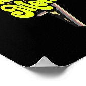 Badminton Mom Leopard Bolt Thunder Sport Poster (Hoek)