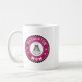 Badminton Mom Player Racquet Sport Lover Mother Sh Koffiemok (Links)