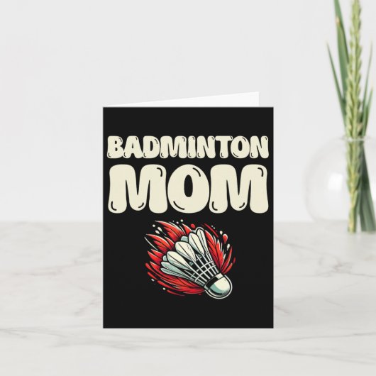 Badminton Mom Player Shuttle Kaart (Voorkant)