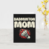 Badminton Mom Player Shuttle Kaart (Gele Bloem)