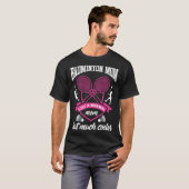 Badminton Mom Shuttlecock Badminton Player Ball Sp T-shirt (Voorkant volledig)